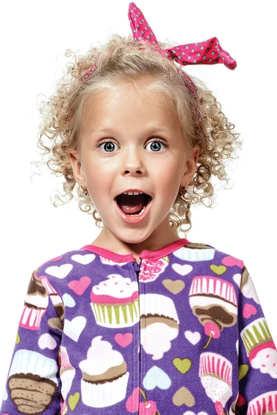 Portré egy boldog kislányról — Stock Fotó