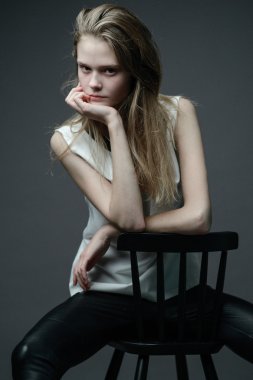 şık kız portresi.