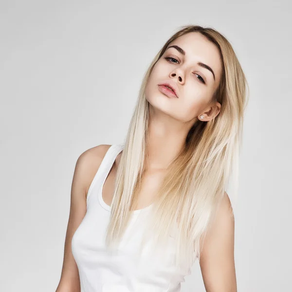 Modeporträt der schönen sexy Blondine — Stockfoto