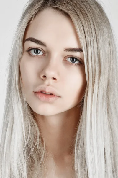 Beautiful blond woman face — Stock Photo, Image