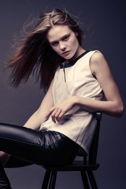 mode portret van elegante vrouw