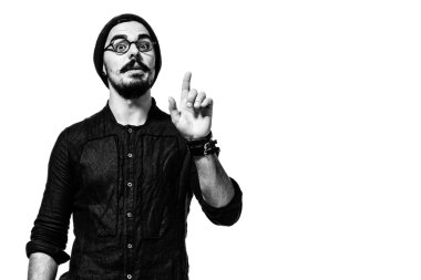 young handsome man dressed casually with different emotions.