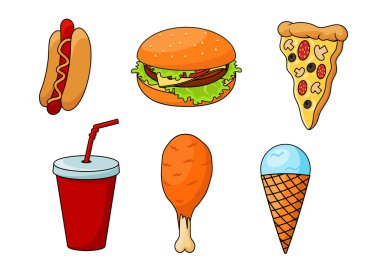 Geleneksel fast food menü atıştırmalıkları