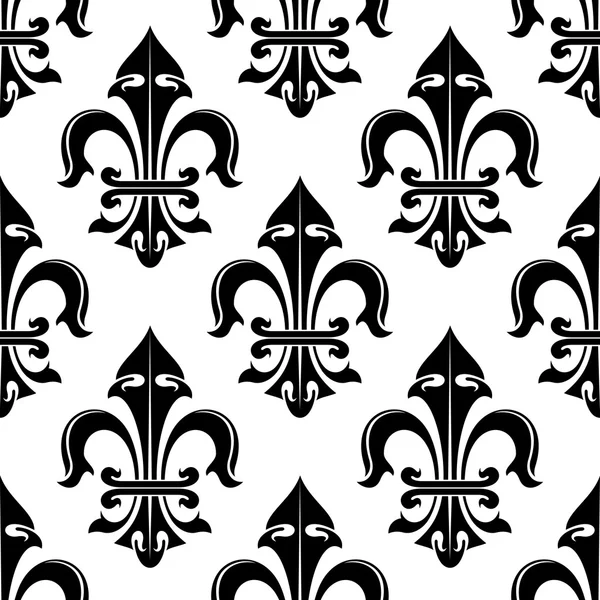 Fond sans couture motif royal floral — Image vectorielle