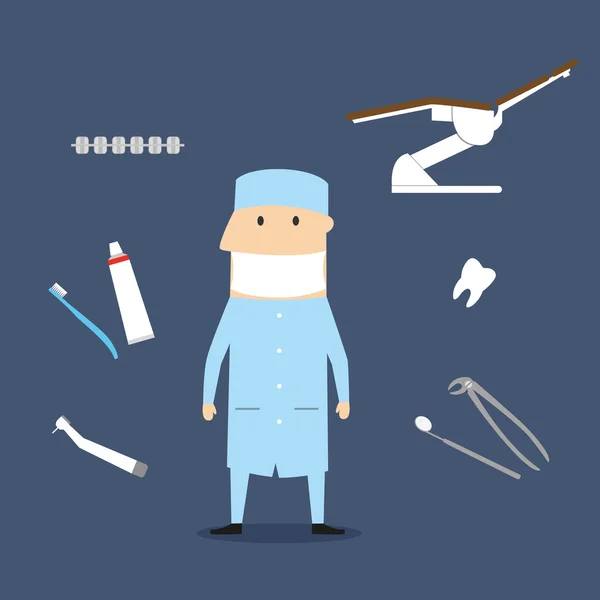 Dentist profession icons and symbols — Wektor stockowy