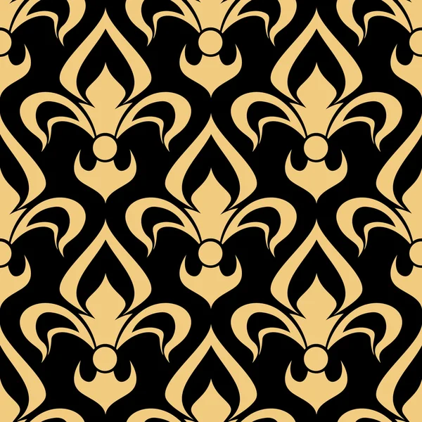 Koninklijk Frans naadloos Fleur-de-Lis patroon — Stockvector