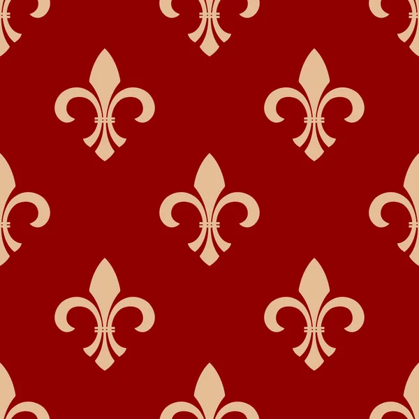フランスの花の王室のシームレスなパターン — ストックベクタ