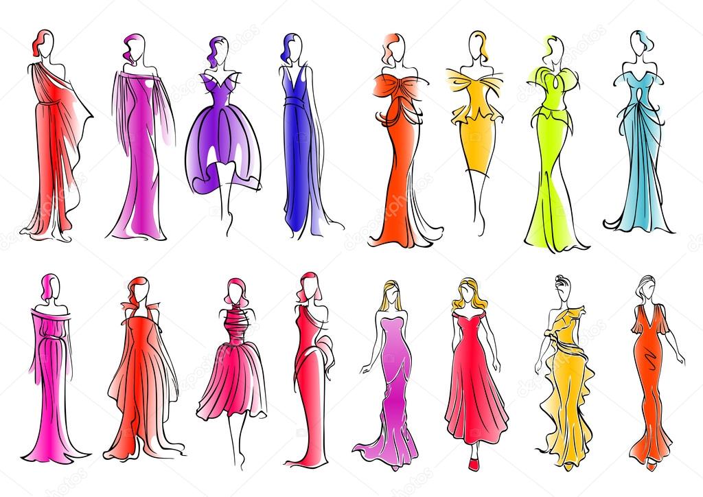 Cocktail Dress Sketches