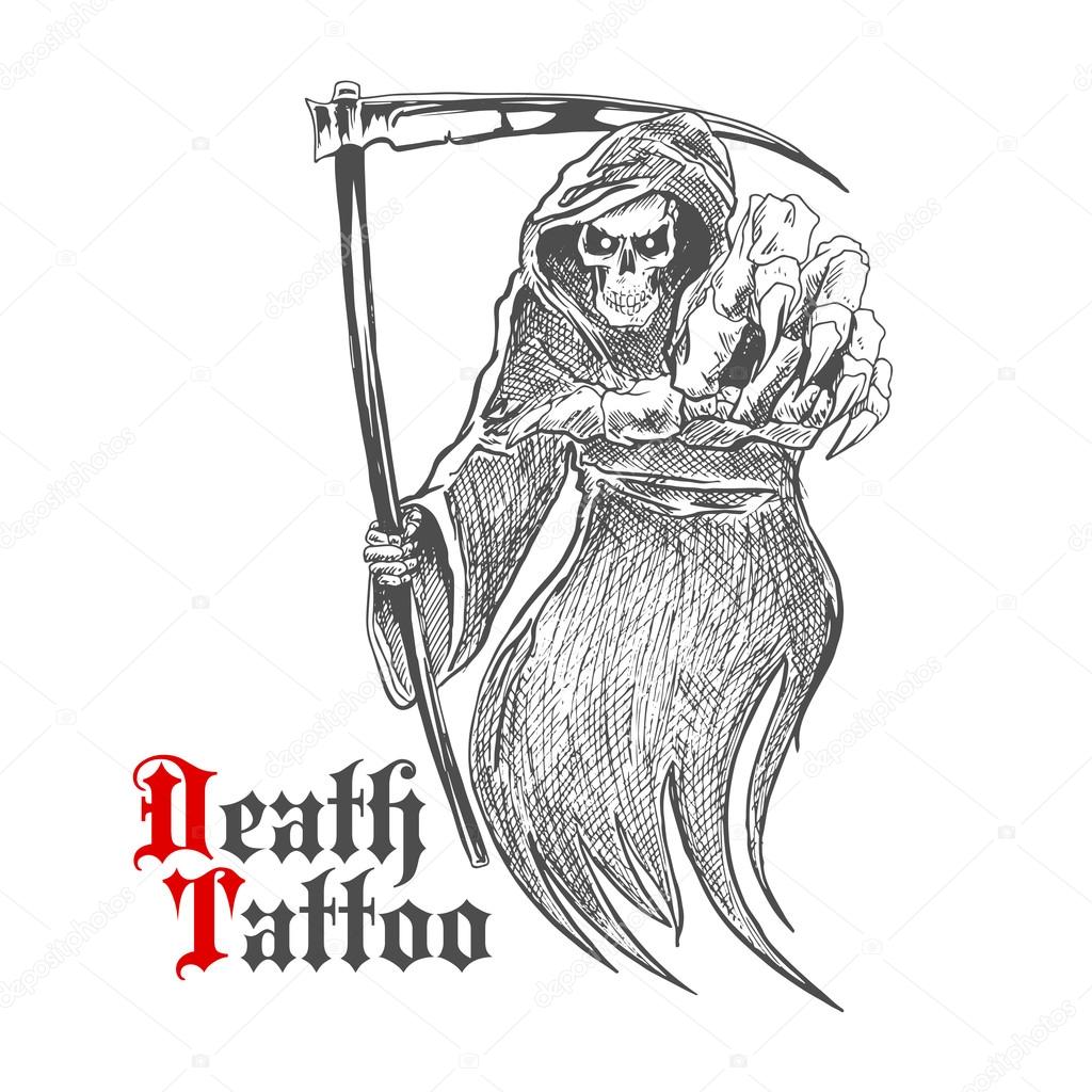 death grim reaper tattoo designs