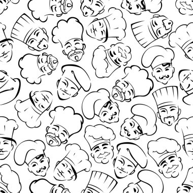 Tek tip şapka desendikişsiz şefler ve fırıncılar