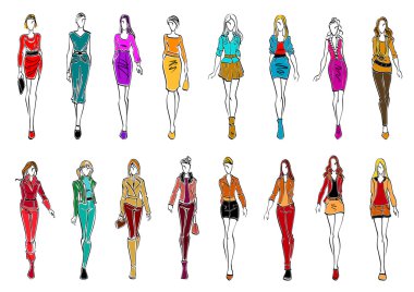 Young women in elegant clothes for everyday style