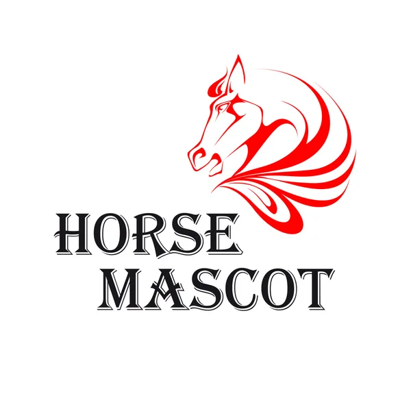 Mascotte de cheval Mustang pour la conception sportive ou de tatouage — Image vectorielle