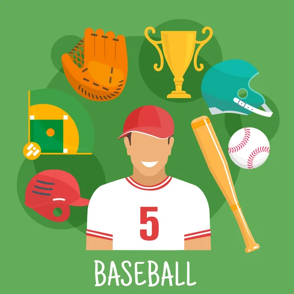 Baseball Bat Icon. Sport Game Cartoon Eq Graphic by ladadikart · Creative  Fabrica