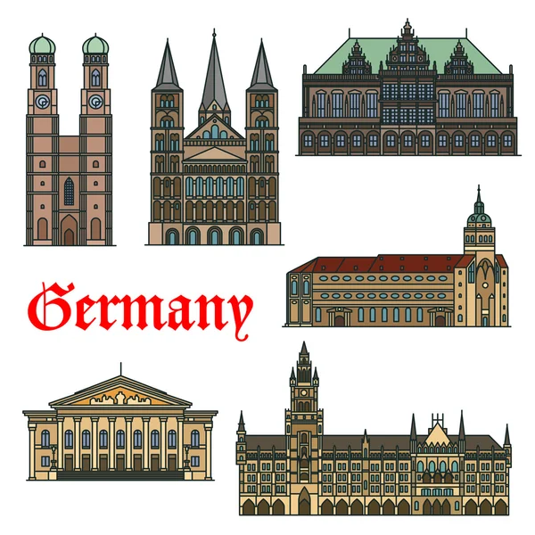 Αρχιτεκτονικά μνημεία της Γερμανίας — Διανυσματικό Αρχείο