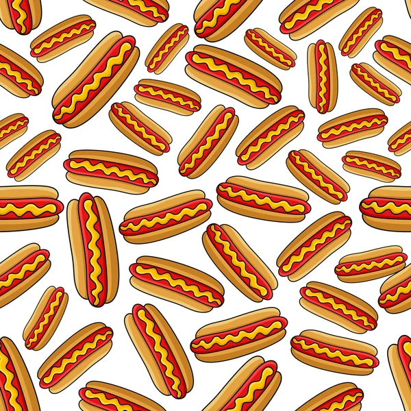 Gyorsétterem hot dog minta — Stock Vector