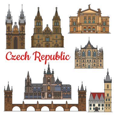 Seyahat simgeleri ve Çek Cumhuriyeti anıtları