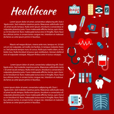 Sağlık tıbbi Infographic broşür