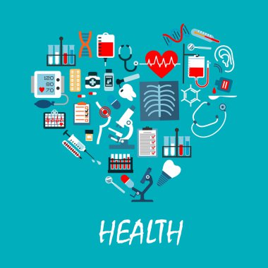 Tıp Infographic poster ile kutsal kişilerin resmi