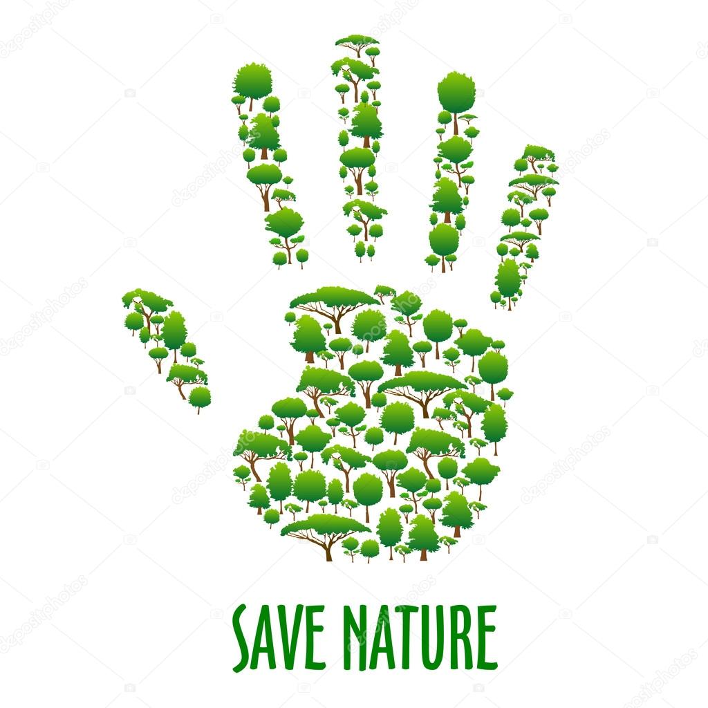 Umweltschutz-Plakat Stock-Vektorgrafik von ©Seamartini 120833116