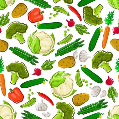 Taze çiftlik vejetaryen gıda dikişsiz arka plan