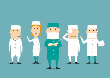 Tıbbi profesyonel meslek karakterleri