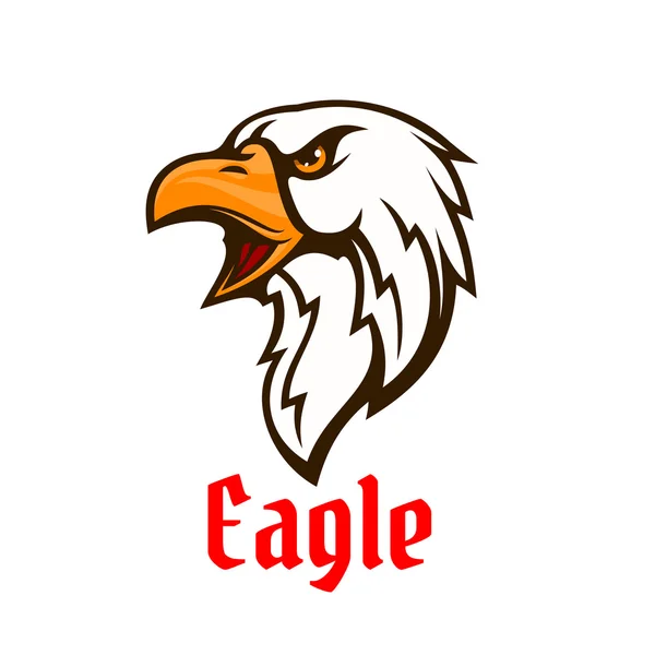 Eagle vector emblem. Hawk graphic symbol — Stock Vector
