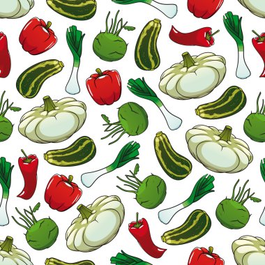 Çiftlik sebze Dikişsiz desen arka plan