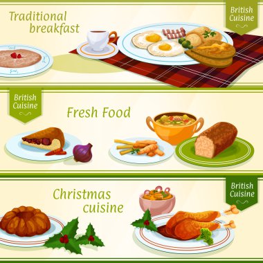 İngiliz mutfağı kahvaltı, Noel yemeği afiş