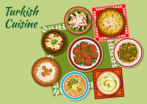 Summer dishes of turkish cuisine icon