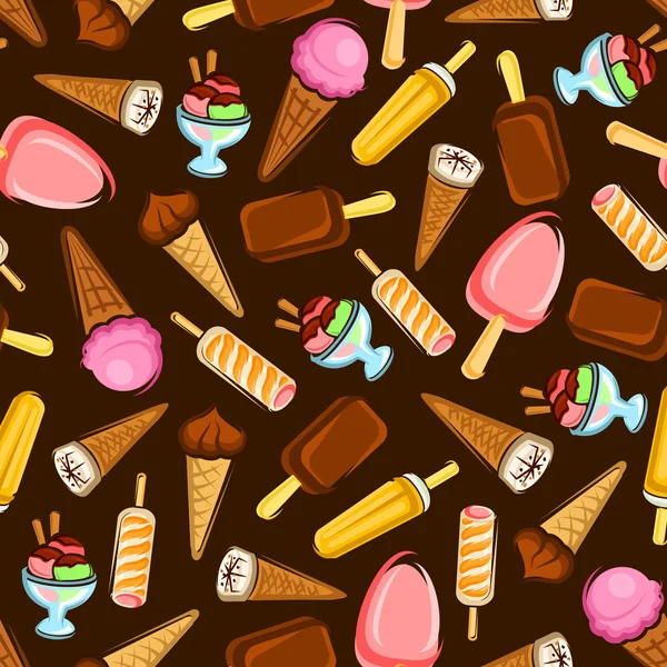Dondurma tatlılar dikişsiz desen