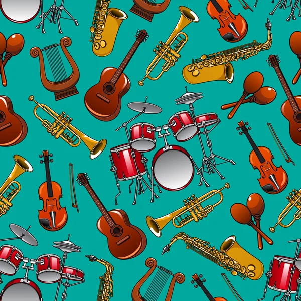 Κλασικά μουσικά όργανα χωρίς ραφές — Διανυσματικό Αρχείο