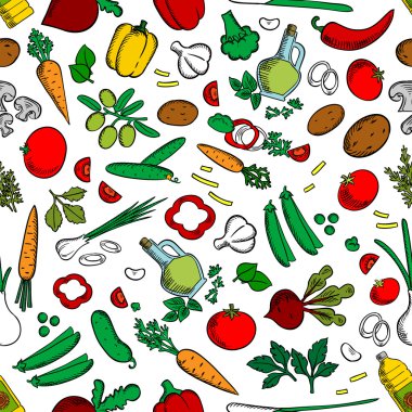 Bitkisel malzemeler dikişsiz arka plan