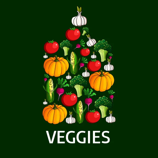 Zeleninový tvar řezací desky — Stockový vektor