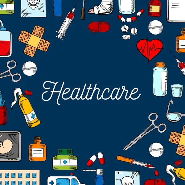 Здравоохранение и медицина — стоковый вектор