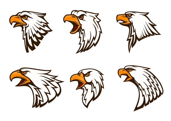 Bald Eagle vektor emblem set — Stock vektor