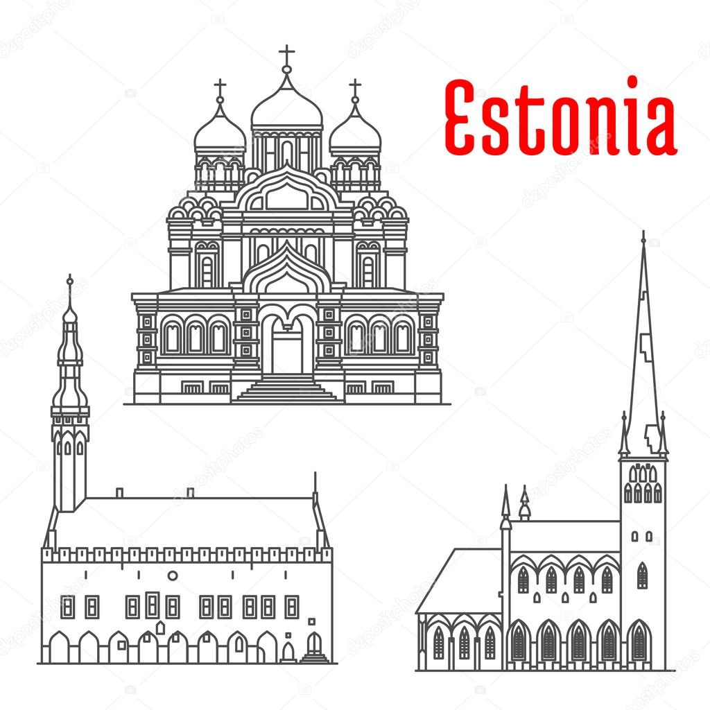 Historic landmarks and sightseeings of Estonia