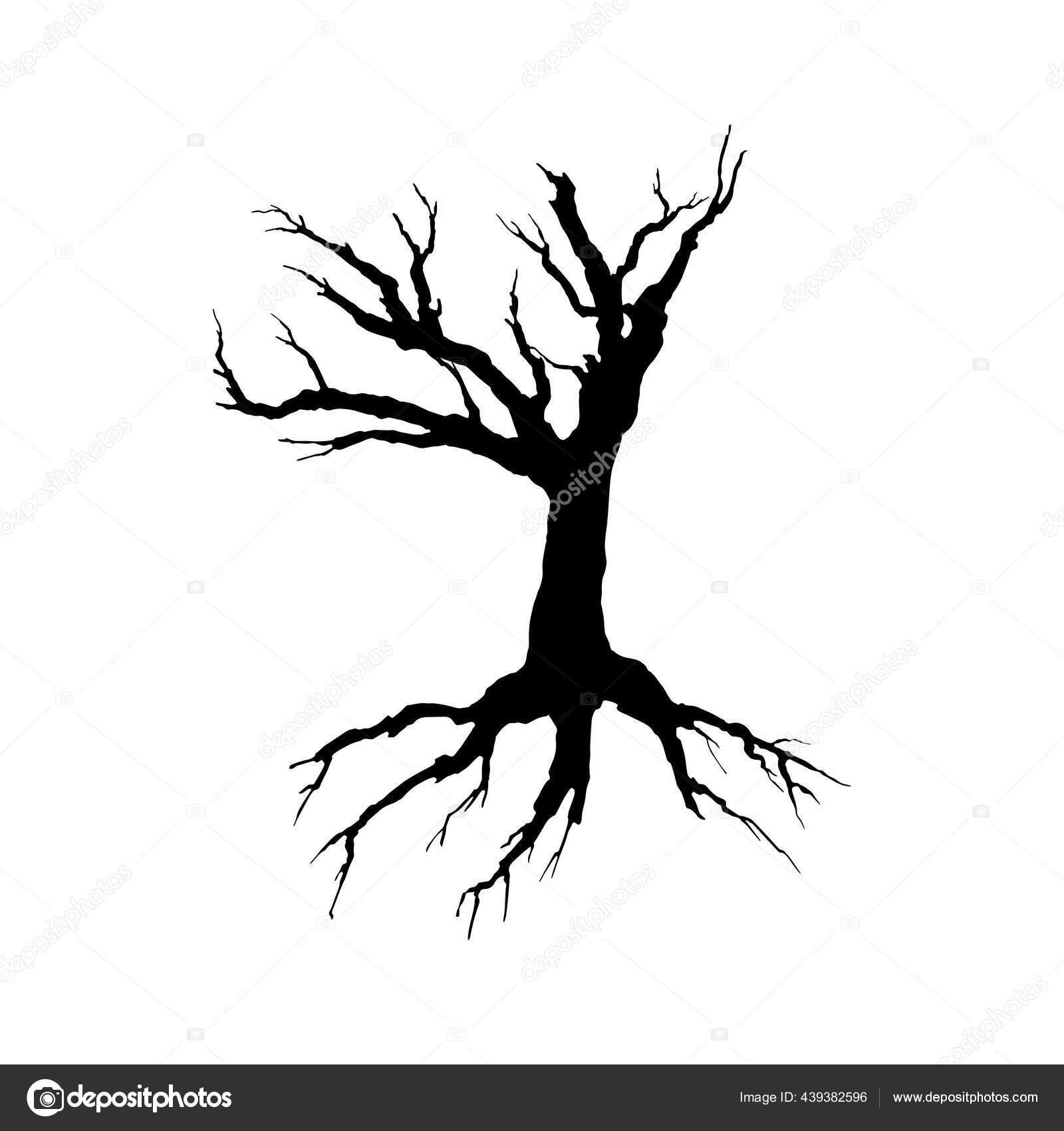 Scary Dead Trees Drawings