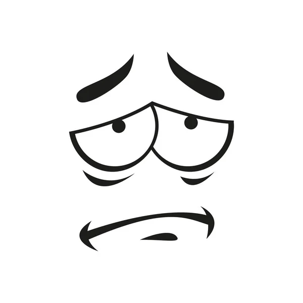 Frustrated Emoji Emotion Upset Emoticon Smiley Vector Sad Depressed Smiley — Stock Vector