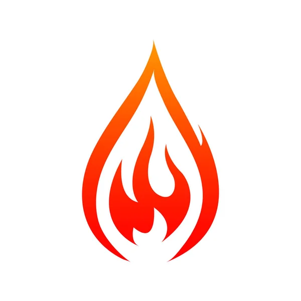 Fire Sparks Isolated Icon Vector Blazing Burning Flames Bonfire Campfire — Stock Vector