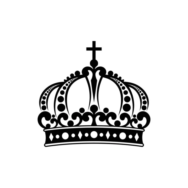 Θησαυρός Κοσμημάτων Απομονωμένο Στέμμα Σύμβολα Fleur Lis Διάνυσμα Βασιλικών Καπέλων — Διανυσματικό Αρχείο