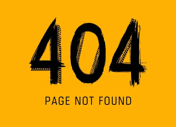 Erreur 404 Page Introuvable Dans Style Grunge Faite Empreintes Pneus — Image vectorielle