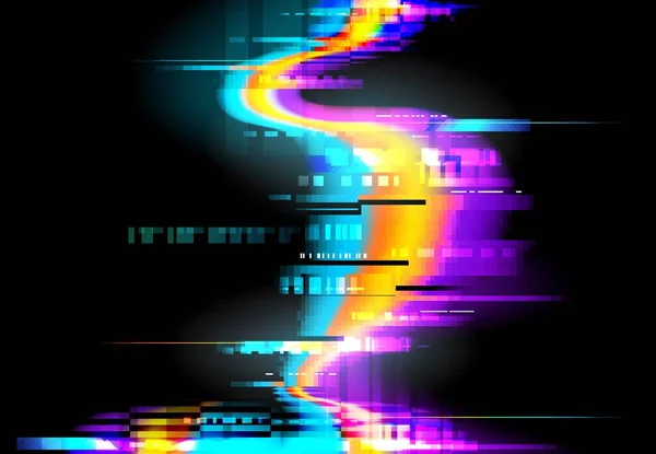 Глюк Фону Пікселів Цифрового Шуму Екрані Вектор Глюк Або Сигнальні — стоковий вектор
