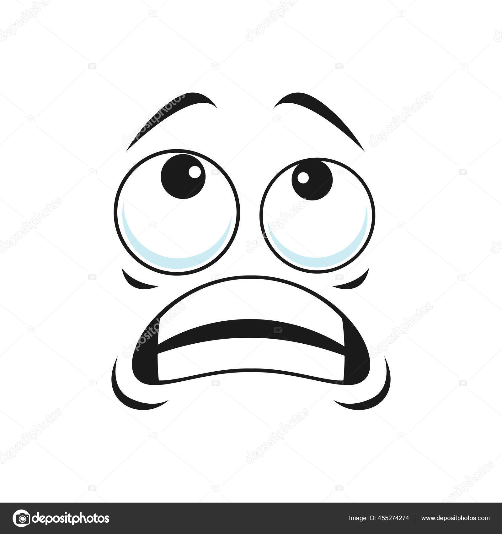 Uncertain Smiley Gesture Oops Facial Expression Broad Open Toothy Mouth  Stock Vector by ©VectorTradition 455274274, image size:1600x1700