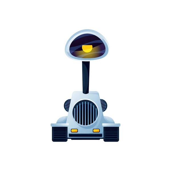 Ρομπότ Βιονικός Άνθρωπος Από Μέταλλο Και Πλαστικό Ηλεκτρική Σκούπα Καθαρισμού — Διανυσματικό Αρχείο