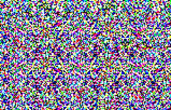Chyba Signálu Televize Barevnými Digitálními Pixely Pozadí Šumu Porušený Efekt — Stockový vektor