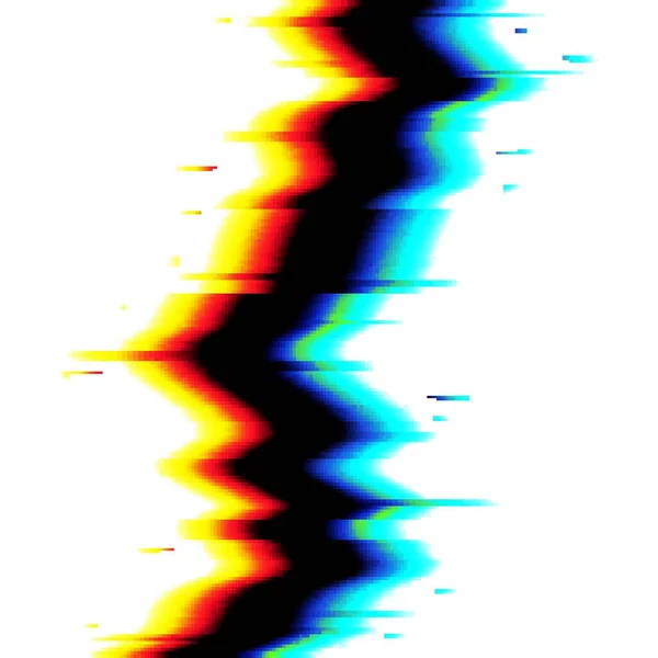 Effet Bug Numérique Sur Fond Ordinateur Écran Télévision Espace Noir — Image vectorielle