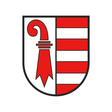 İsviçre, İsviçre kantonu arma arması silah işareti kalkanı, vektör arma simgesi. Schweiz kanton Jura veya İsviçre kantonu arazi ve şehir hanedanlığı sembolü, ulusal kraliyet ve silah rozeti