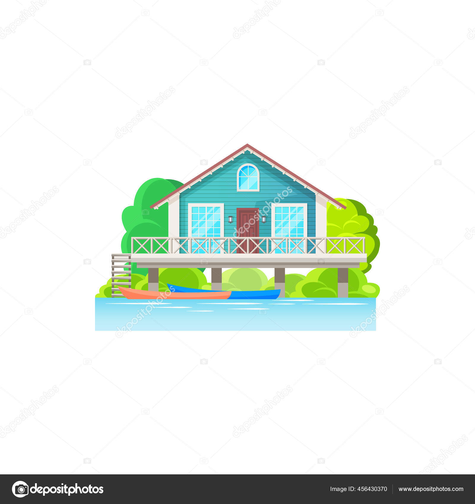 Тропический Деревянный Дом Воде Побережье Острова Таити Бора Бора.