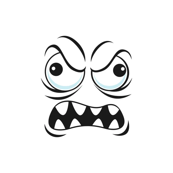 Distrusted Sad Mood Suspicious Expression Face Expression Isolated Emoticon Rare — Stock Vector