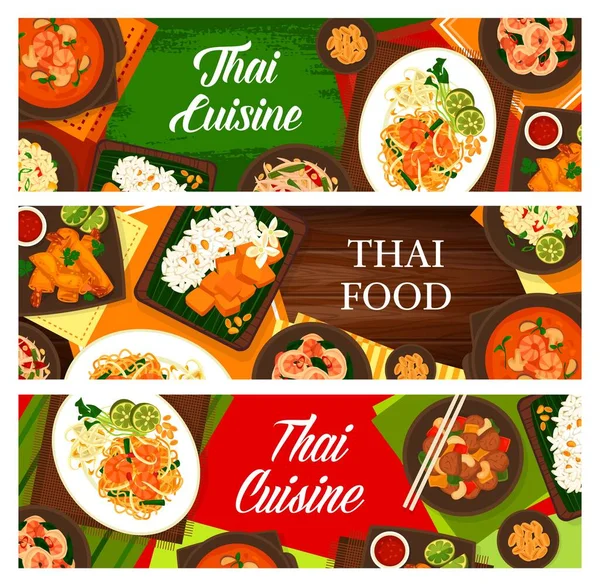 Thai Cuisine Vector Sweet Rice Mango Khao Niaow Muang Cashew — Vector de stock